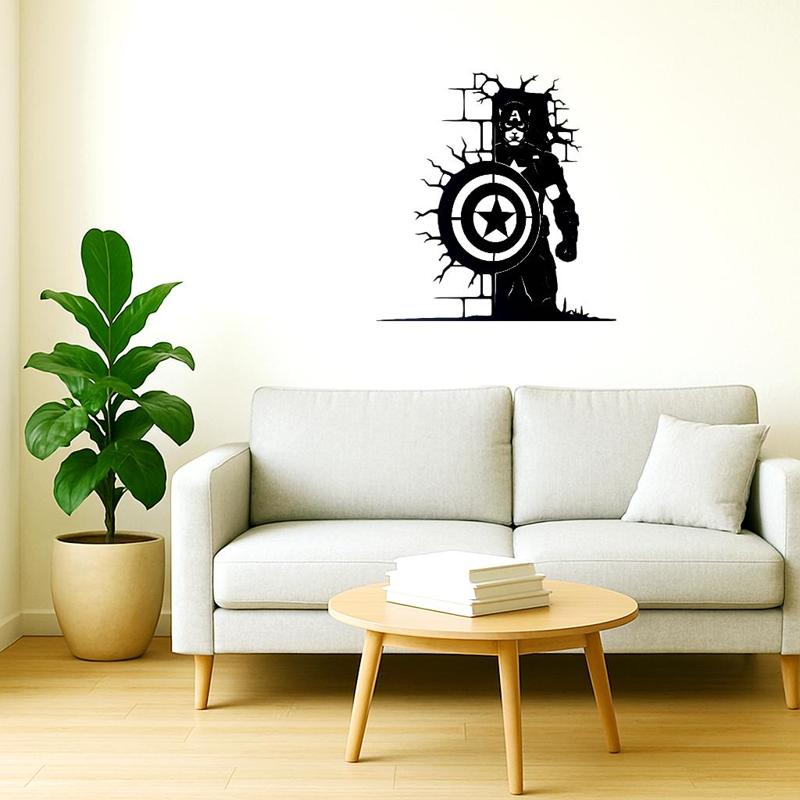 captain america wall decor