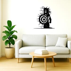 captain america wall decor