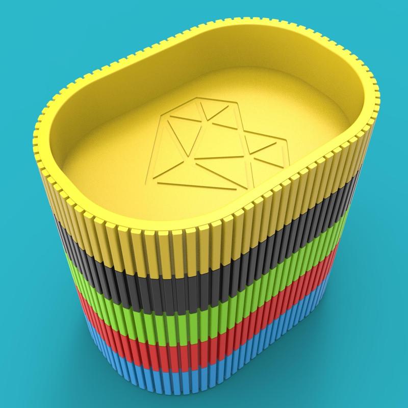 Multifunctional Geometric Heart Organizer - Digital STL File for 3D Printing