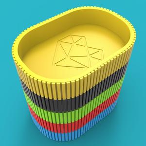 Multifunctional Geometric Heart Organizer - Digital STL File for 3D Printing