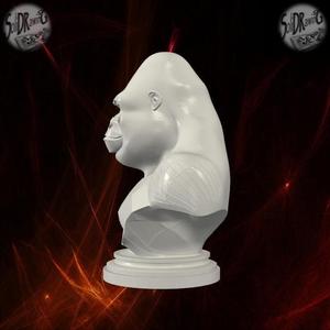 Mighty Silverback Gorilla Bust – SoliDRawinGs SG935