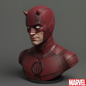 Daredevil Bust - Blind Hero with Red Mask