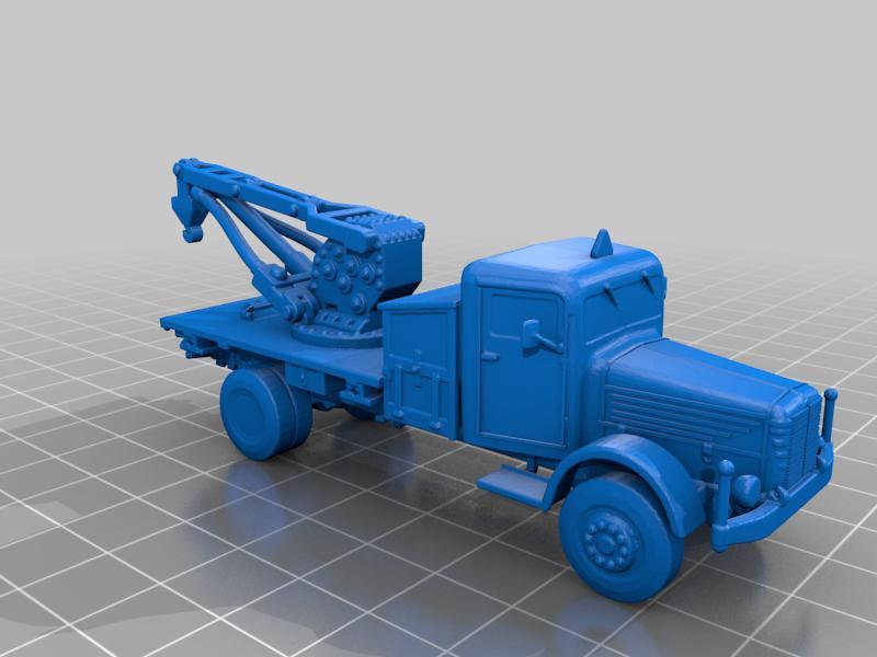 Büssing-NAG 4500A crane.