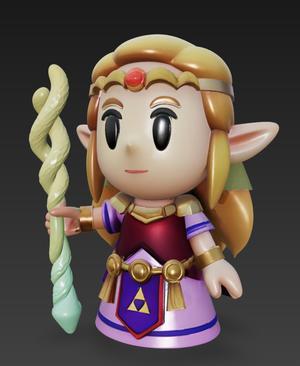 Chibi Princess Zelda - Magic Staff Edition 3D Model