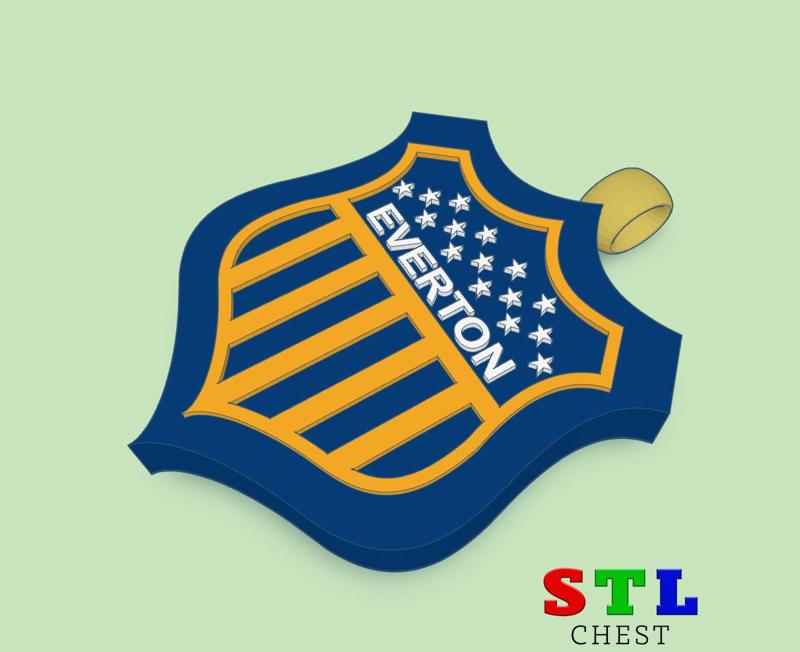 KEYCHAIN / PENDANT EVERTON LA PLATA COAT OF ARMS