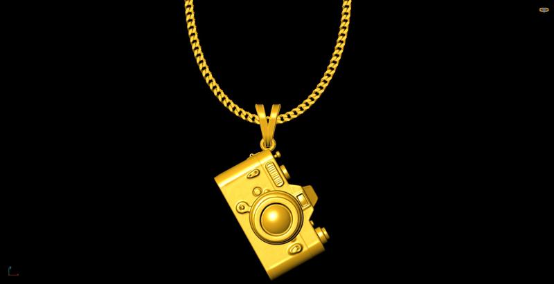 Dslr camera pendant charm