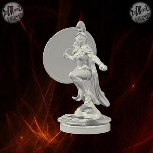 Spartan Warrior Woman with Shield – SoliDRawinGs SG956