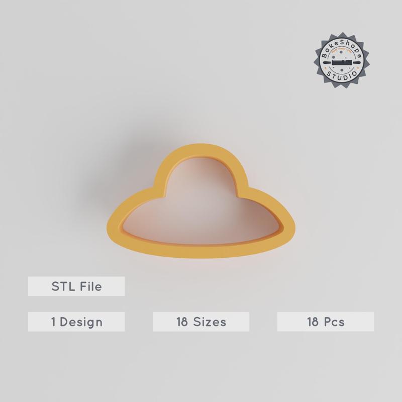 Sun Hat Shape Cutter Set, 18-Piece, 0.75"-5.00", Perfect for Cookies, Fondant & Clay