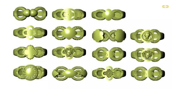 New Turkish Rings Collection  STL File Lite Weight 2022