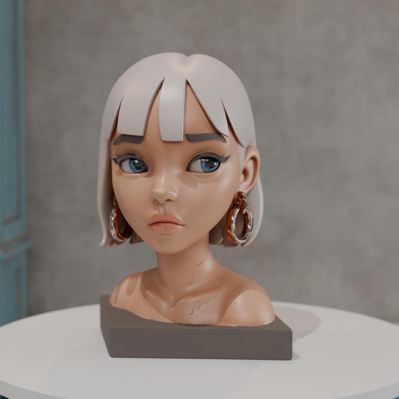 modern girl bust