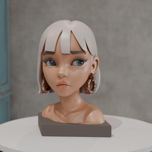modern girl bust