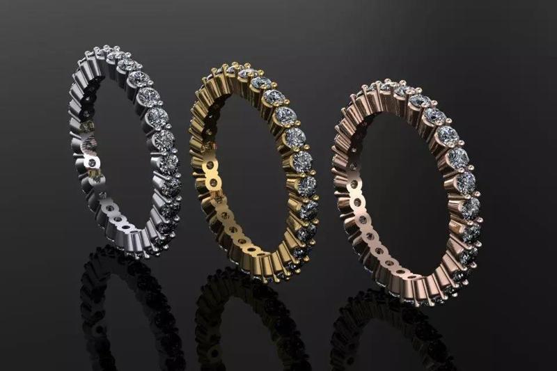 Classic Eternity Band For Round Gems - NO2