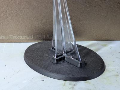 120x92mm Wargame Flying Bases - GW Clear Plastic