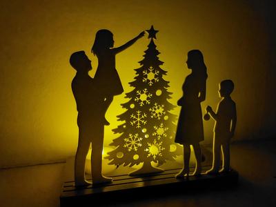 xmas christmas family tree
