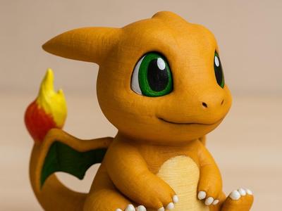 Baby Charizard – Single & Multi-Color Print