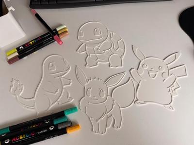 Pokemon Coloring Figures