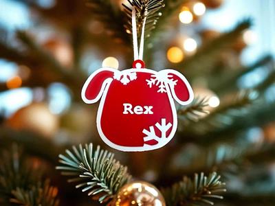 Christmas Ornament – Custom Dog Name
