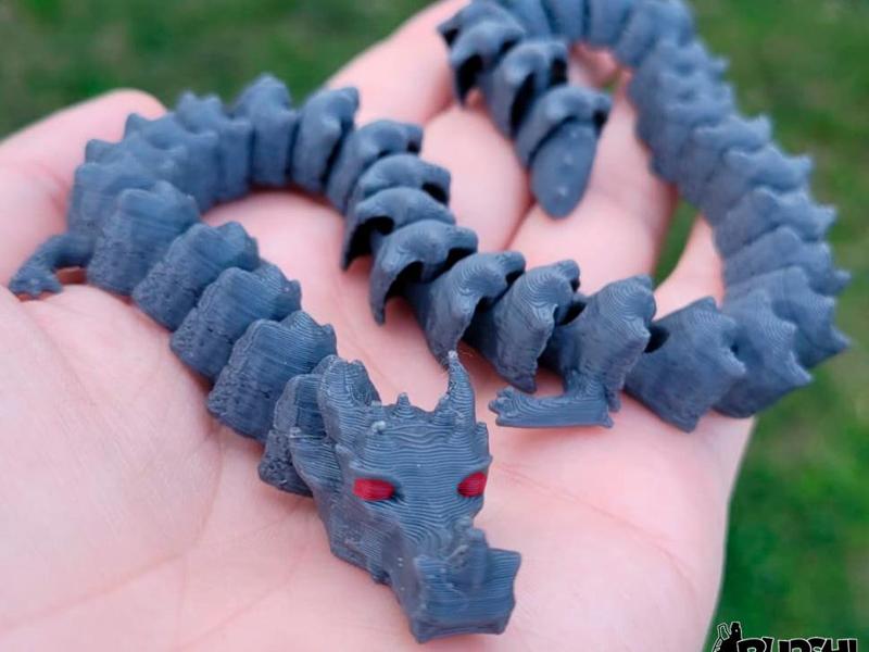 Flexi Print-in-Place Dragon - 3MF Included!