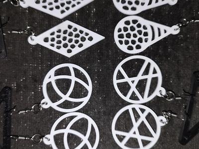 3D Printed Earrings – Unique Geometric Designs