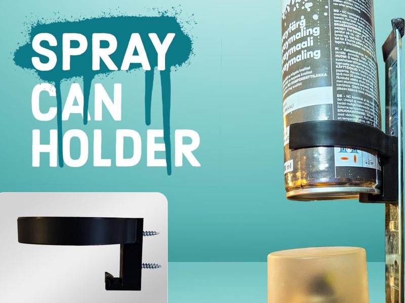 Spray Can Holder (open-front, low-material)