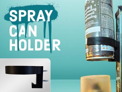 Spray Can Holder (open-front, low-material)
