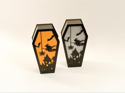 Spooky Coffin Tealight