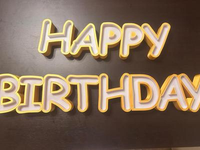 HAPPY BIRTHDAY - LED