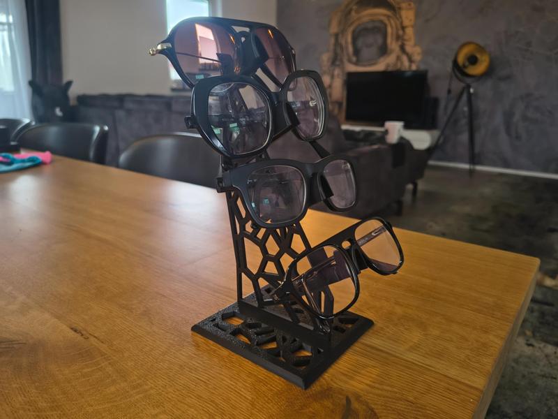 Glasses Display Stand – Organic Design | 4 Glasses