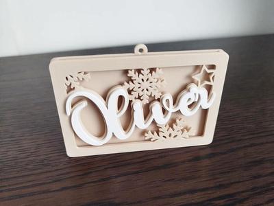 Gift card holder/Christmas ornament - Oliver
