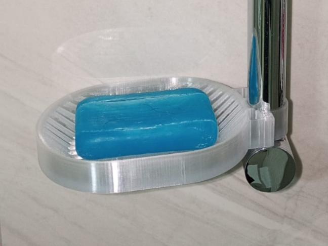 Shower Bar Soap Dish (25mm Diameter Mount)