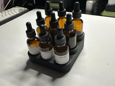30ml Glass Bottle Stand – 3 Tier (Holds 9 Bottles)