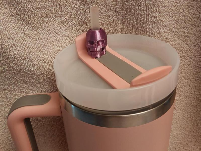 Skull Straw Topper