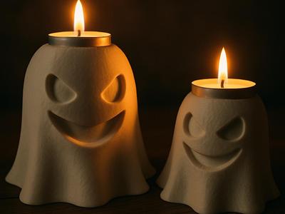 Halloween Ghost Tealight / Ghost Tee Light