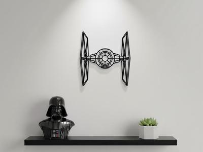 Minimalist TIE Fighter Wall Art / Star Wars
