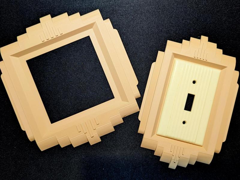 Art Deco Switch Plate Surrounds