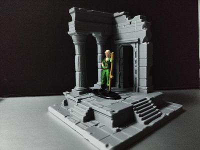 Greek Architectural Ruins (Figure Scene Base)