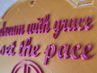 Graceful Pace Plaque Inspirational Wall Art