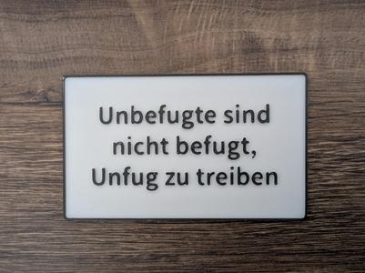 Unauthorized Fun Sign