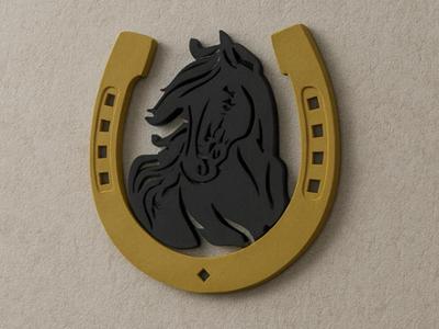 Horse in a horseshoe