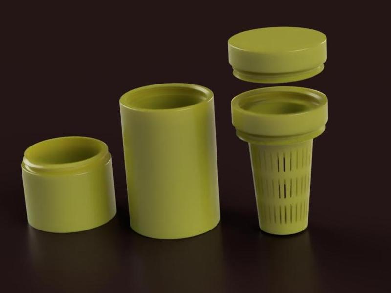 Mate cup with yerba mate dust remover accessory