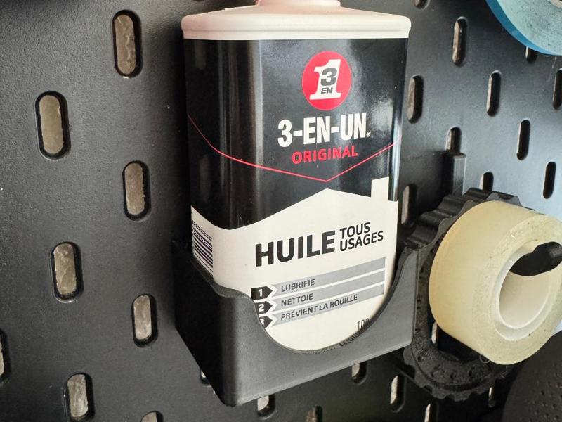 Skadis 3-in-1 lubricant bottle holder