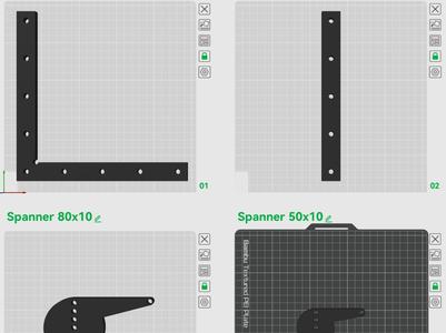 Fixture Angle, Clamps 50mm Grid for (CNC / Laser)