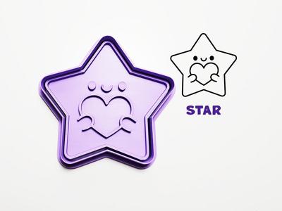 Star Love Cookie Cutter / Stamp