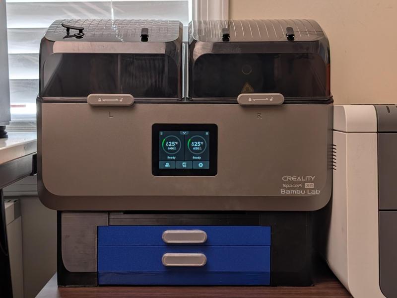 Creality SpacePi X4 Riser with Gridfinity Drawers