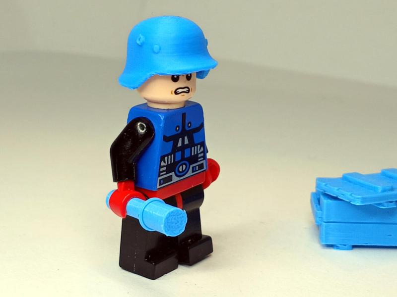 Imperial German WWI M18 Helmet Minifigure Brick