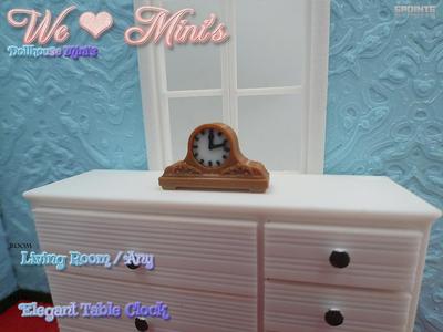 Dollhouse - Elegant Table Clock 1:18 1:12 1:6