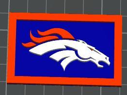 Denver Broncos Coaster Insert