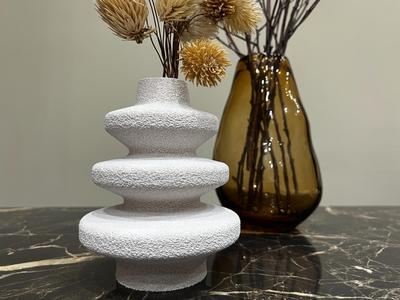 Oriental temple vase fuzzy skin