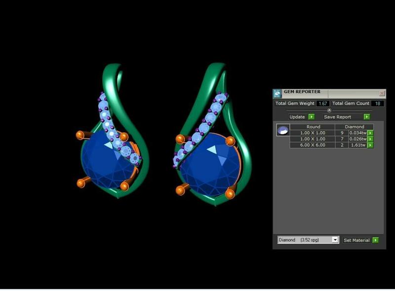 Earring Diamond Stuff E4