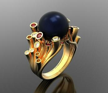 Preciouses Pear Wedding Ring